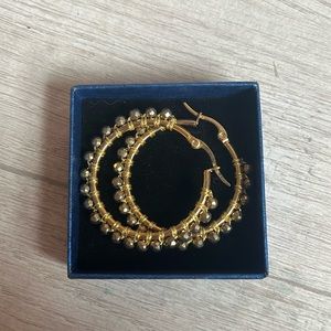 Beautiful gold hoops